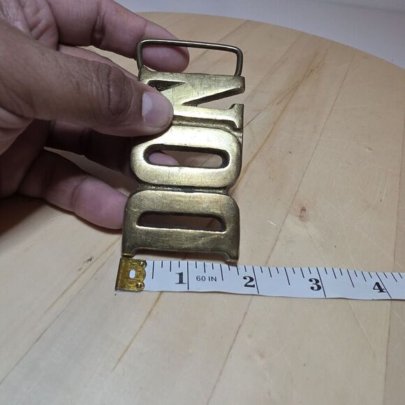 Vintage Aminco 1970s Solid Brass Name "DON" Belt Buckle Made In Taiwan #133 - Picture 11 of 12